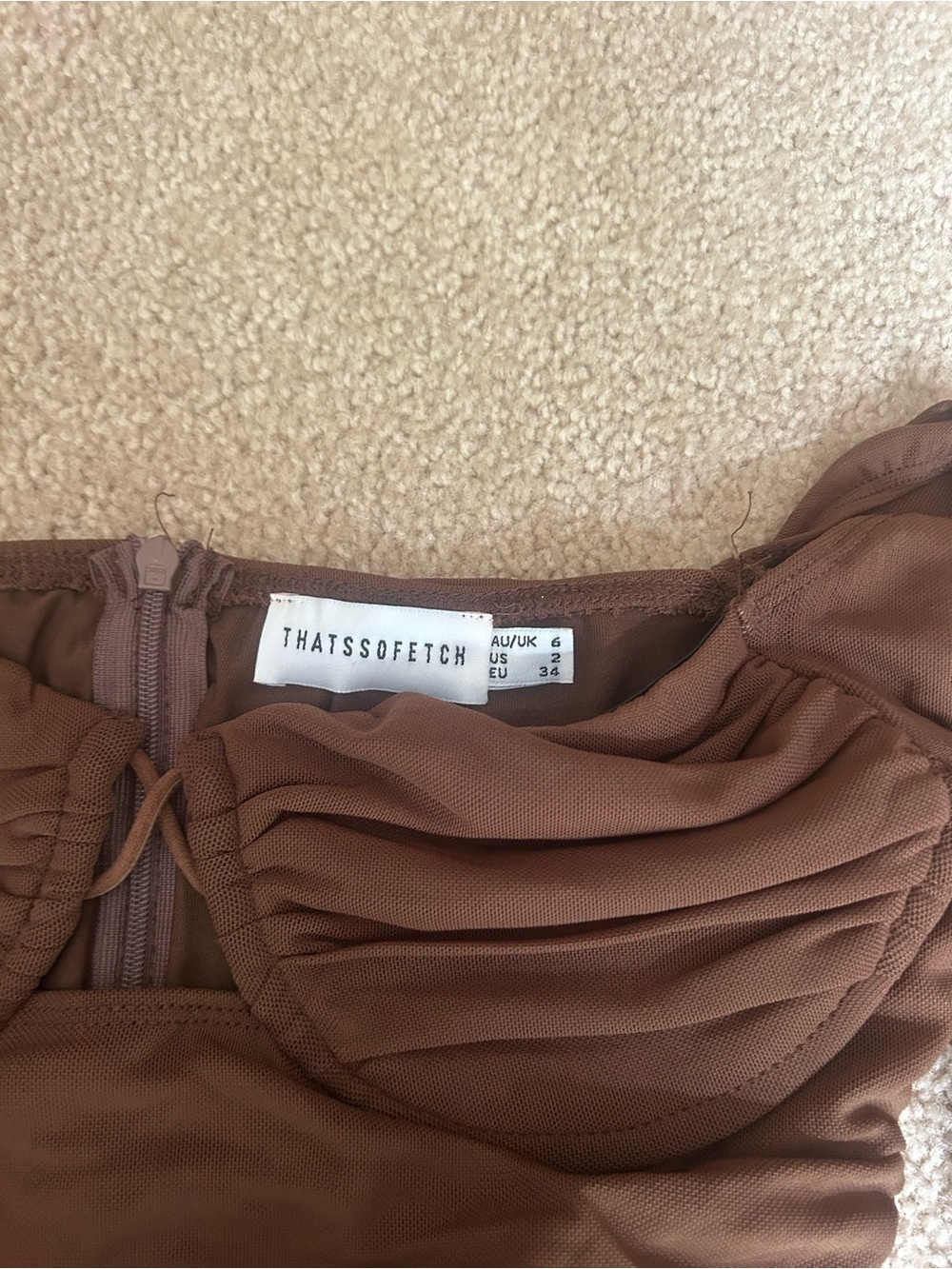 THATS SO FETCH  Brown Tight Dress
